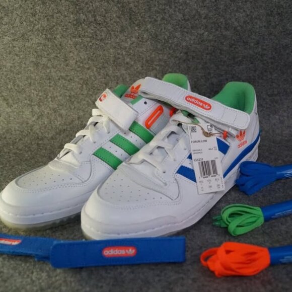 Adidas Originals Forum 84 Low 'Multi Color' Men's Shoes Size 11 - Picture 1 of 10